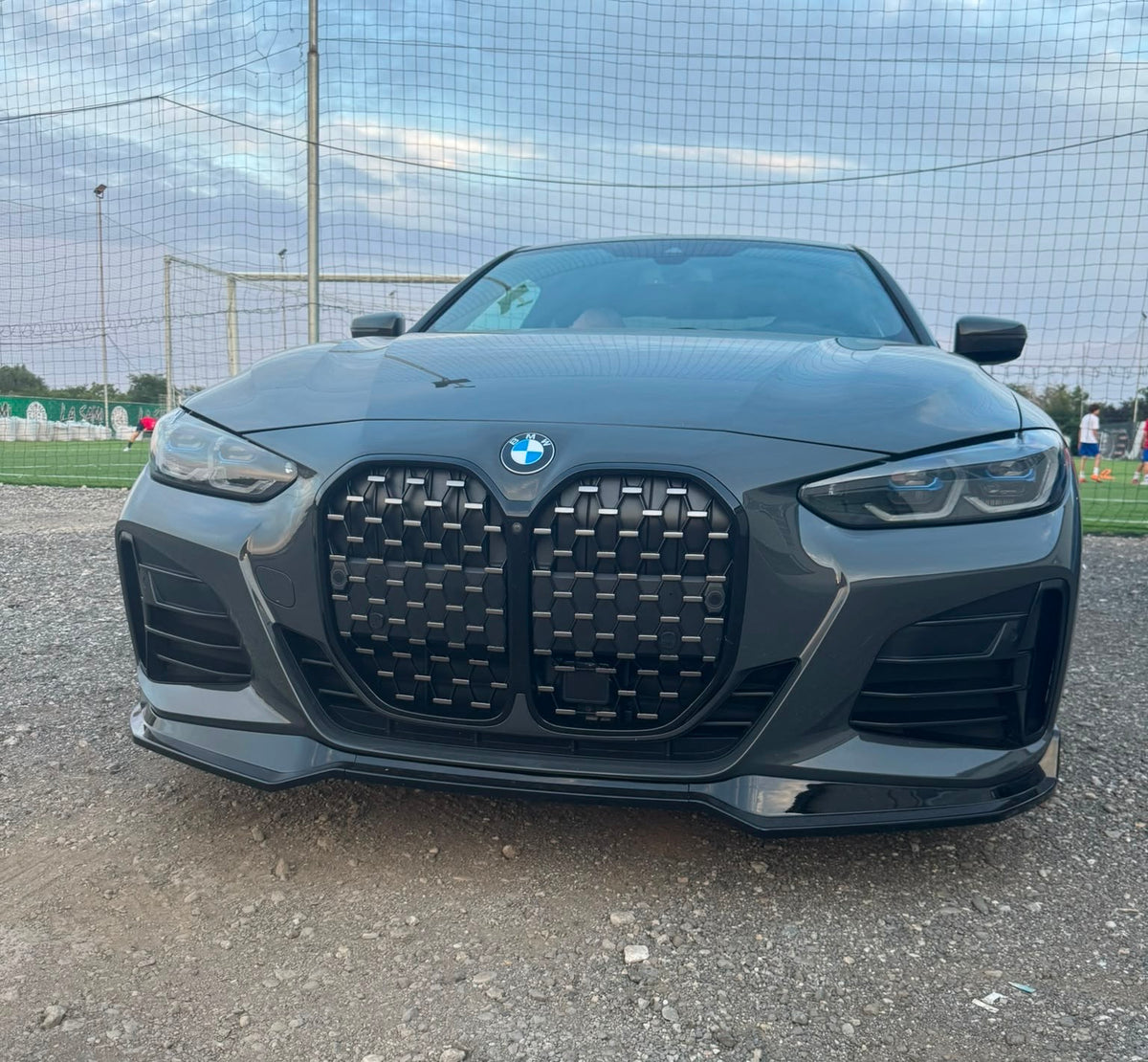 Lip prelungire bara fata compatibil cu BMW Seria 4 G26 2021+ Negru Lucios
