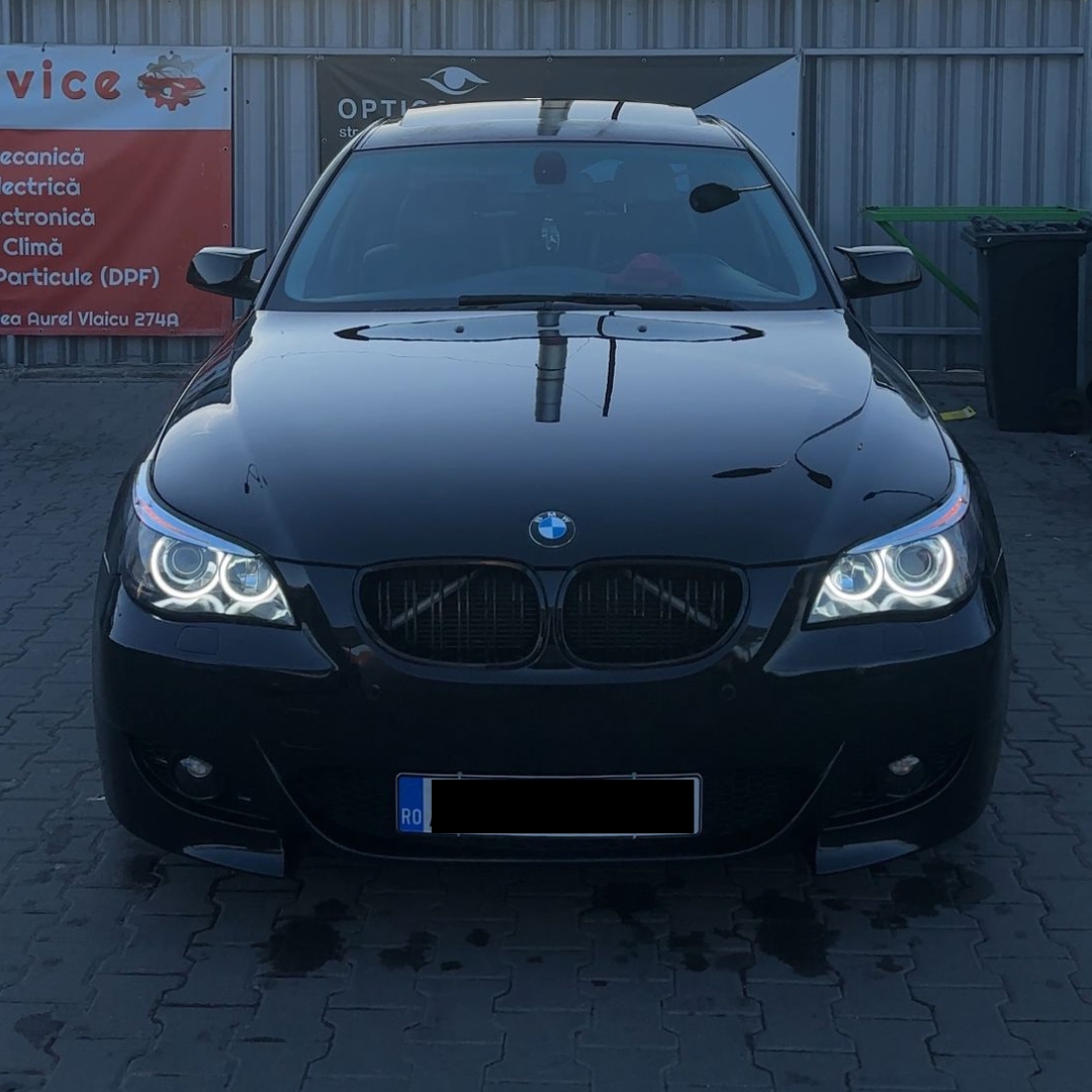 Pachet Exterior compatibil cu BMW Seria 5 E60 2003-2010 M5 Design cu PDC si Proiectoare ceata