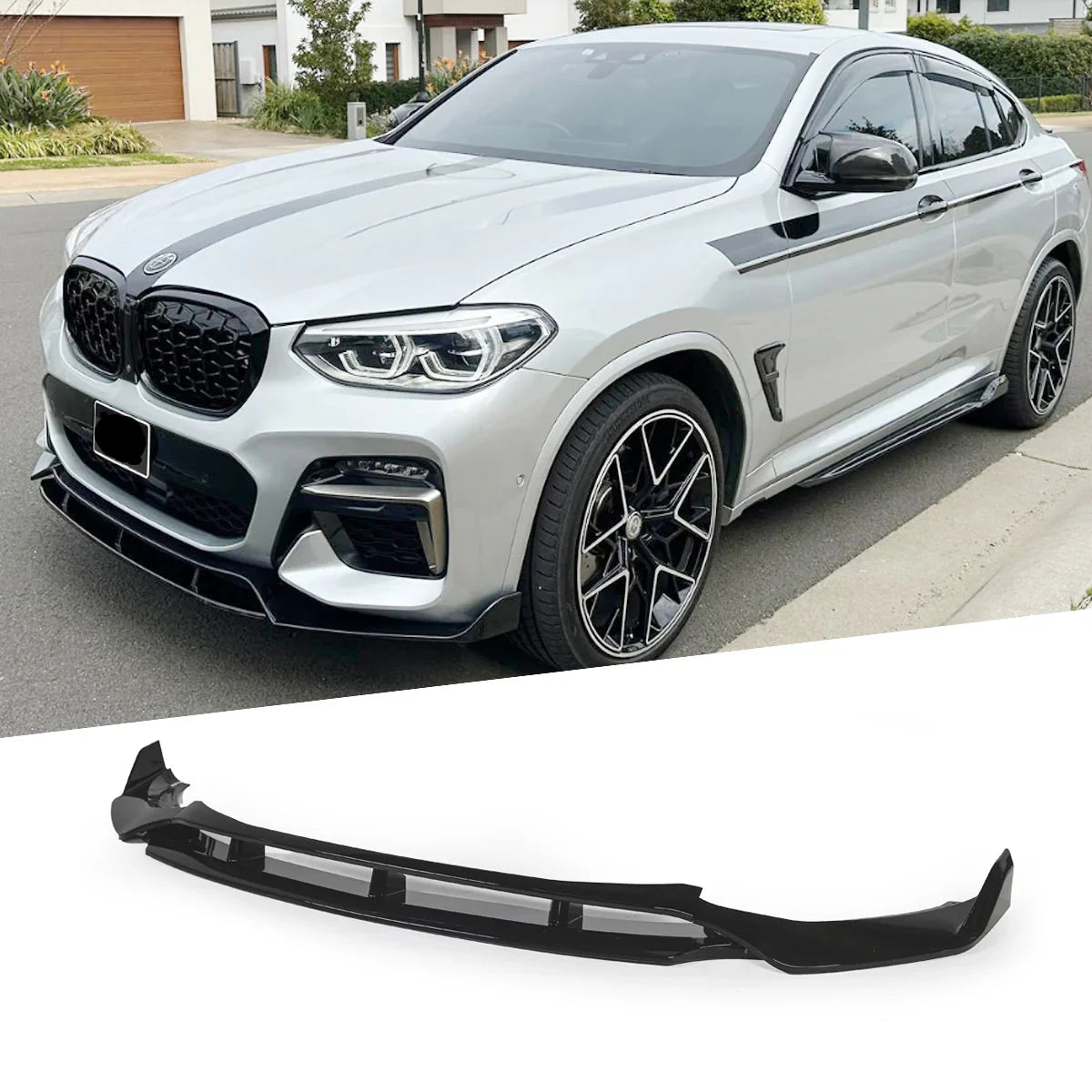 Lip prelungire bara fata compatibil cu BMW X3 G01(2018-2021) negru lucios