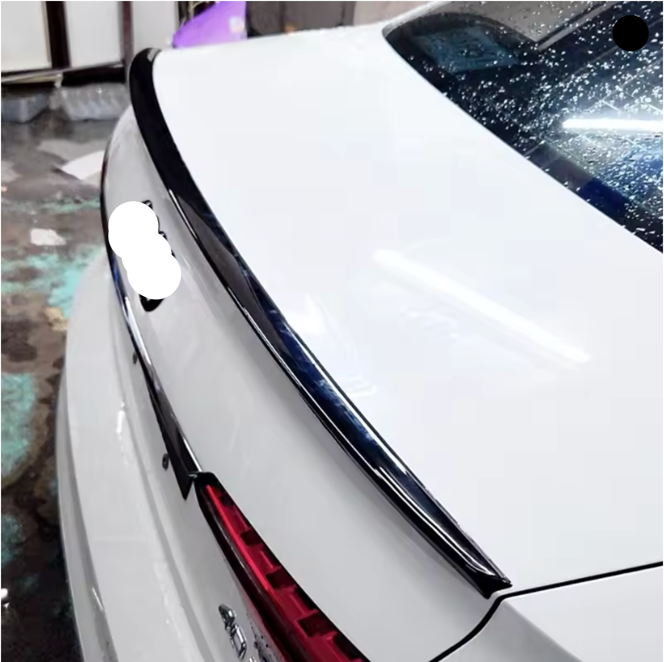 Eleron portbagaj compatibil cu Audi A4 B9 2019+ negru lucios S4 Design
