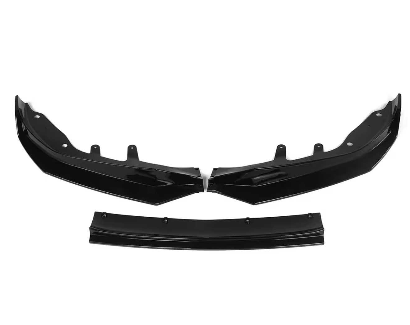 Lip prelungire bara fata compatibil cu BMW Seria 4 G22 G23 2021+ Negru Lucios