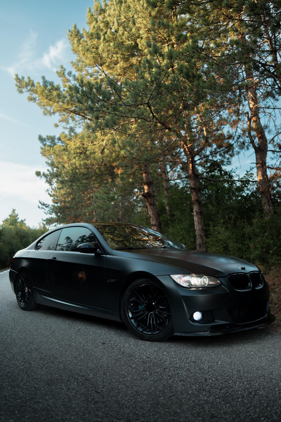 Lip prelungire bara fata compatibil cu BMW Seria 3 E92 E93 (2005-2008) negru lucios