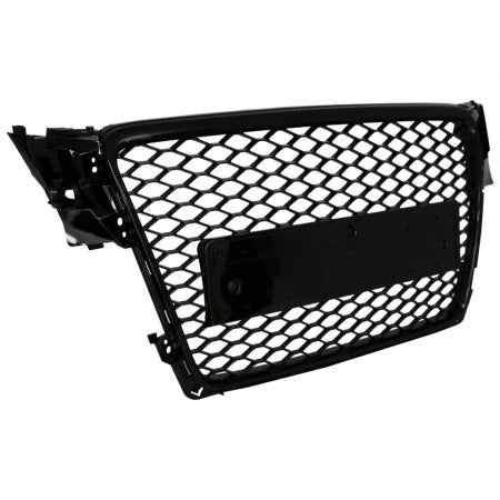 Grila centrala tip RS4 compatibila cu Audi A4 B8.5 Facelift(2012-2015) negru lucios