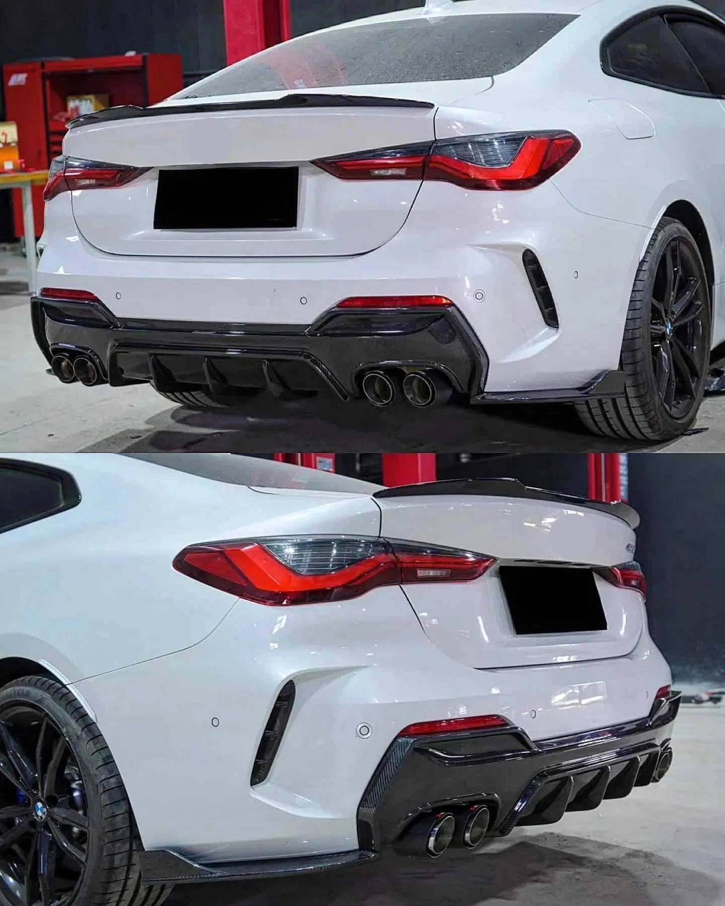 Eleron portbagaj compatibil cu BMW Seria 4 G22 Coupe 2021+ M4 Design negru lucios