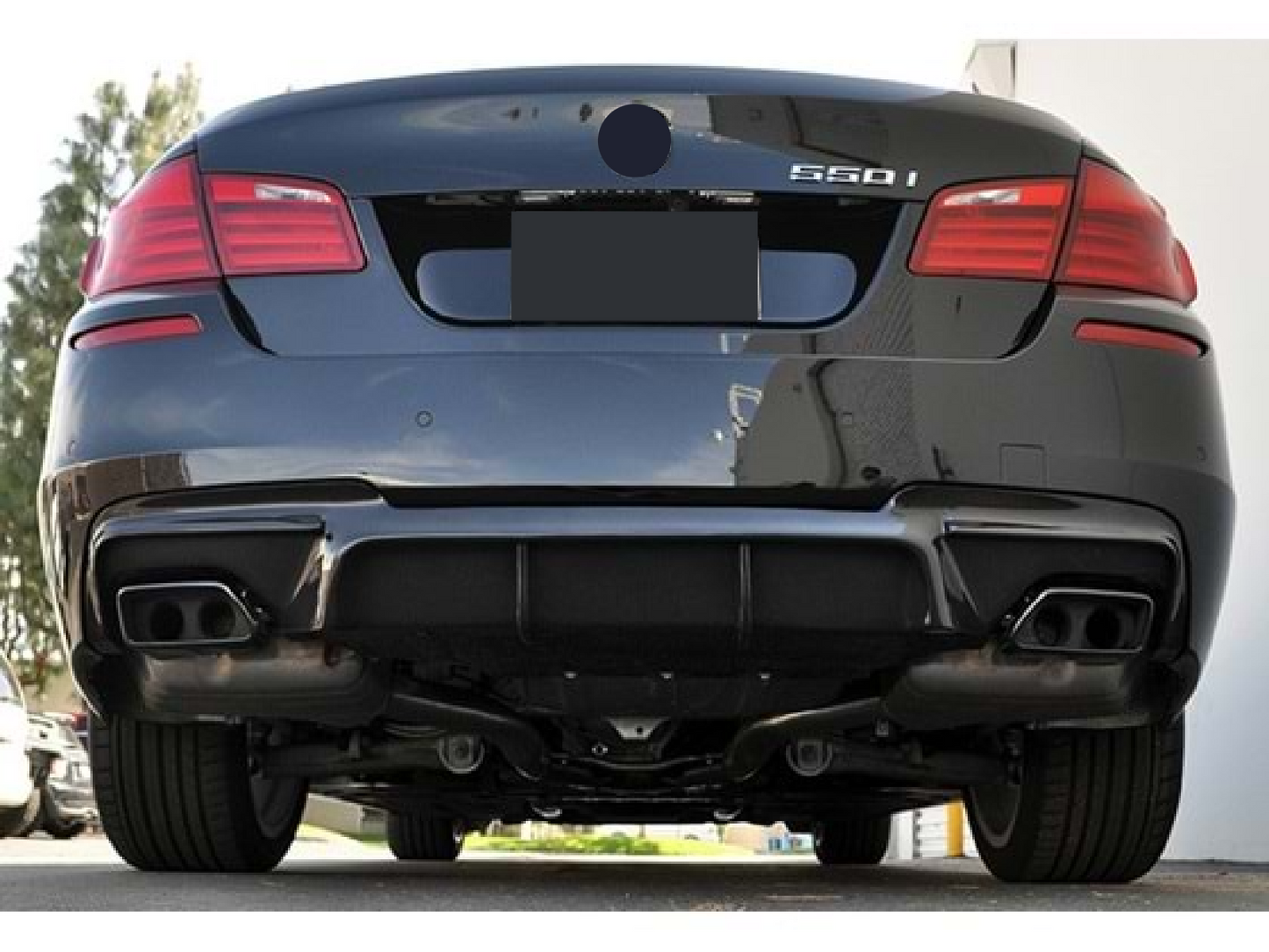 Difuzor bara spate compatibil cu BMW seria 5 F10(2010-2017) negru lucios