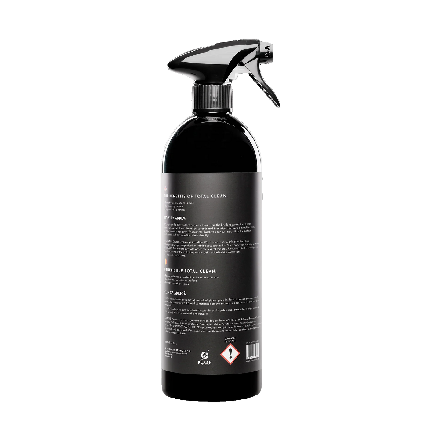 TOTAL CLEAN 1000ml - SOLUTIE FLASH CURATARE INTERIOR AUTO