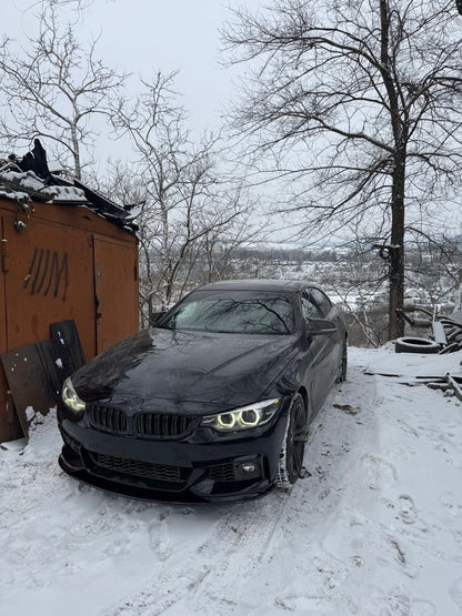 Kit Exterior compatibil cu BMW Seria 4 F36 M-Tech Design cu Praguri Laterale si Grile pentru proiectoare