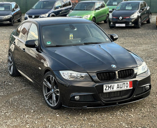 Lip prelungire bara fata compatibil cu BMW E90 E91 facelift 2009-2012 negru lucios