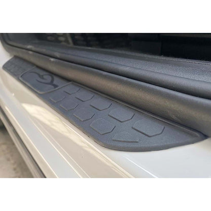Set 4 protecții prag din cauciuc, universale, negru mat