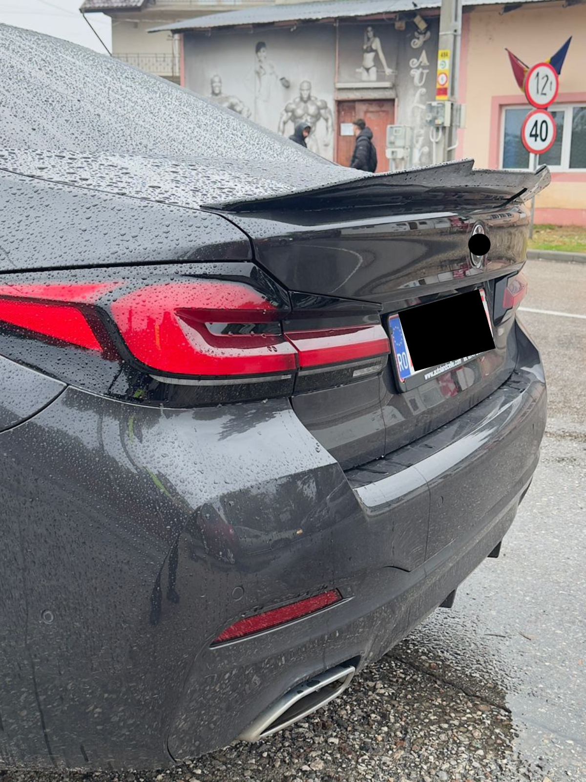 Eleron portbagaj compatibil cu BMW seria 5 G30 sedan 2017-up M4 PSM Design negru lucios