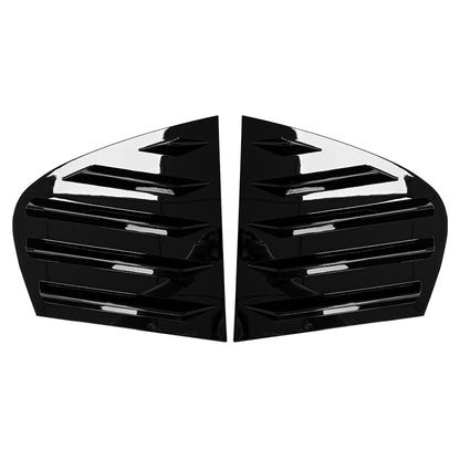 Ornamente Aero pentru geamuri spate compatibile cu BMW seria 3 E90(2005-2012) negru lucios