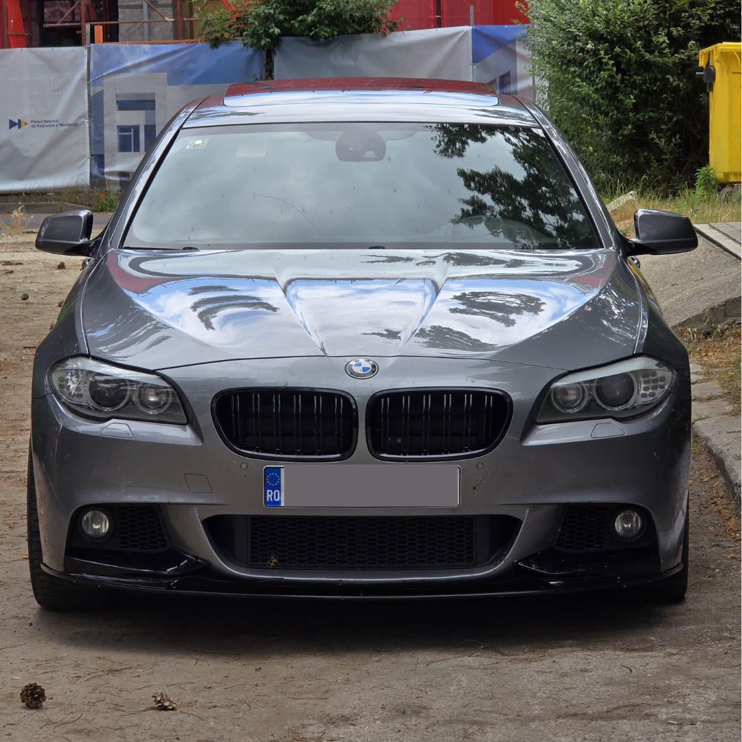 Lip prelungire bara fata M-Tech compatibil cu BMW Seria 5 F10 F11 (2011-2017) Negru Lucios