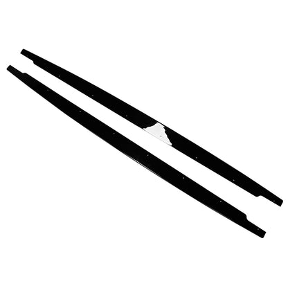 Prelungire praguri laterale compatibil Audi A4 B9 2016-2024 negru lucios