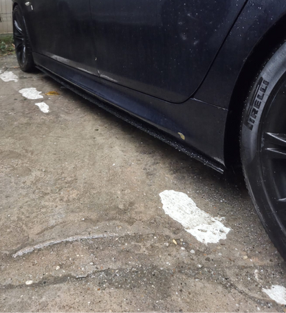 Prelungire praguri M-Performance compatibil BMW seria 5 E60 E61 (2003-2010) negru lucios