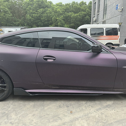 Prelungire praguri Aero compatibile cu BMW seria 4 G22 2021+ negru lucios