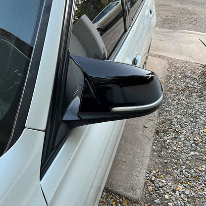 Capace oglinzi Batman style compatibil cu BMW seria 4 F32 F33 F36(2014-2021) negru lucios