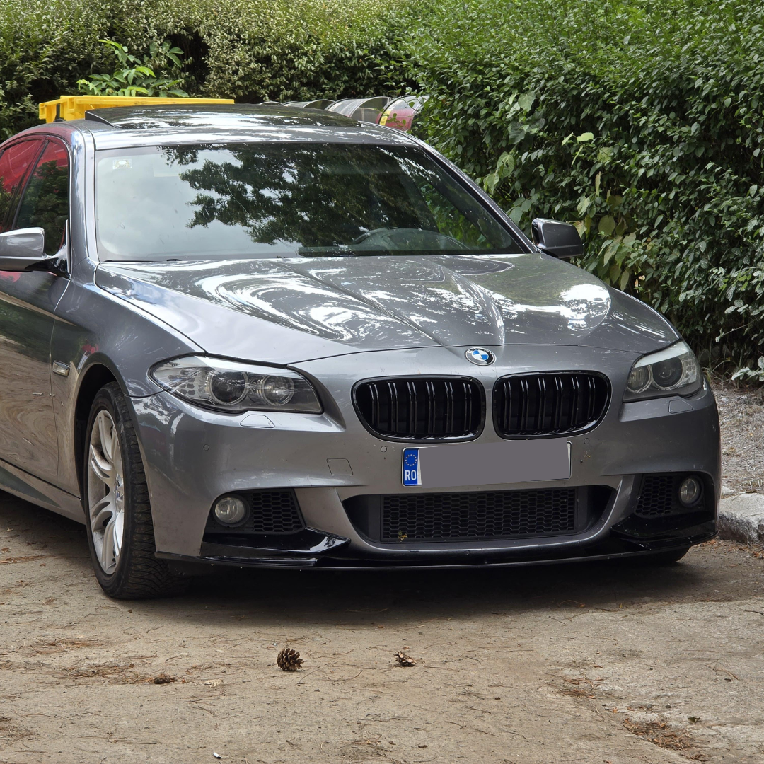 Lip prelungire bara fata M-Tech compatibil cu BMW Seria 5 F10 F11 (2011-2017) Negru Lucios