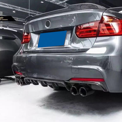 Difuzor bara spate model compatibil cu BMW seria 3 F30(2012-2018) M3 Design negru lucios