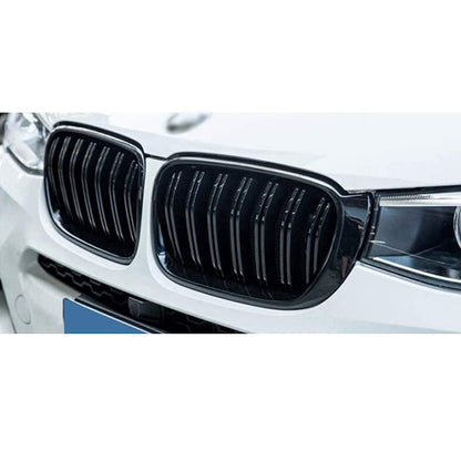 Grile centrale compatibile cu BMW X3 F25 (2014-2017) negru lucios