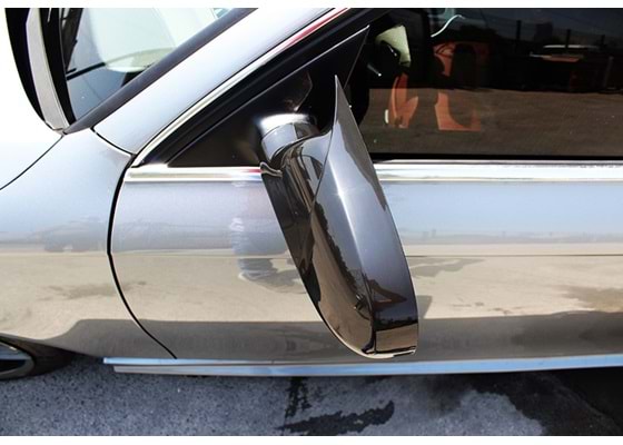 Capace oglinda Batman Style compatibile cu Audi A4 B8 2012-2016 Negru lucios