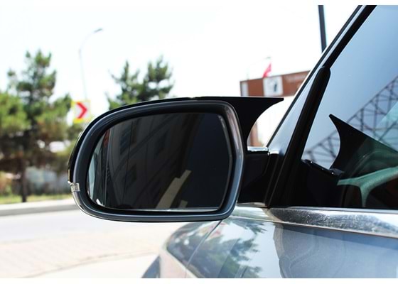 Capace oglinda Batman Style compatibile cu Audi A4 B8 2012-2016 Negru lucios