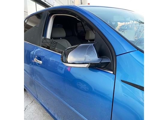 Capace oglinda Batman Style compatibile cu VW Golf 5 negru lucios