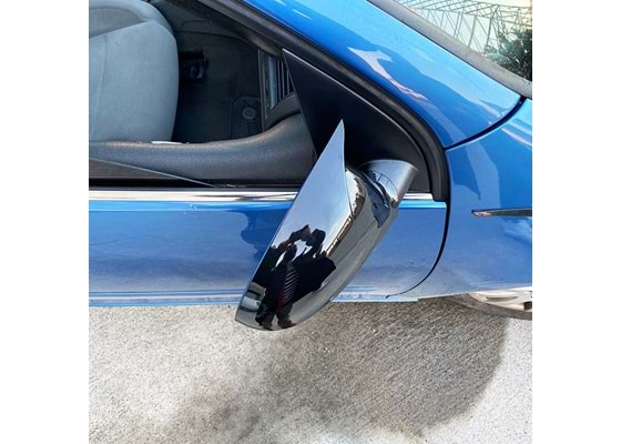 Capace oglinda Batman Style compatibile cu VW Golf 5 negru lucios