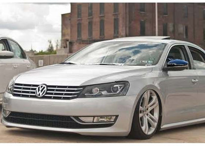Capace oglinda Batman Style compatibile cu VW Passat B7 2011-2014 Negru lucios