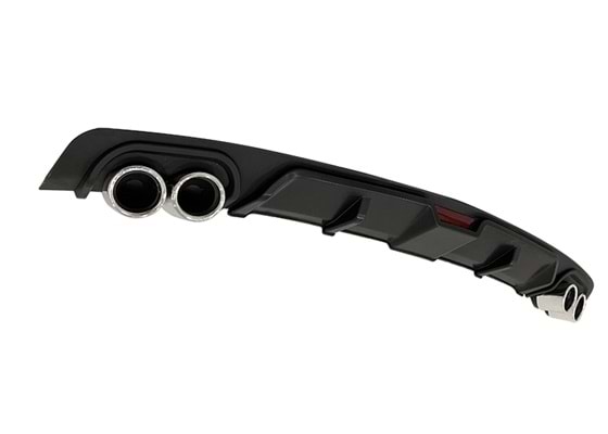 Difuzor bara spate universal, RACE A2 Design, negru si catadioptru reflectorizant