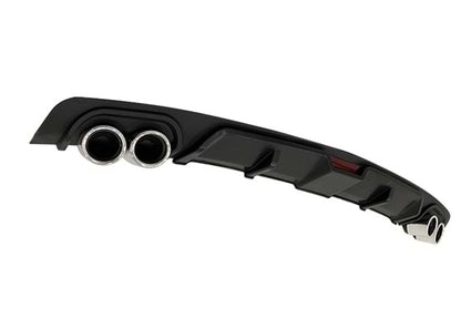 Difuzor bara spate universal, RACE A2 Design, negru si catadioptru reflectorizant