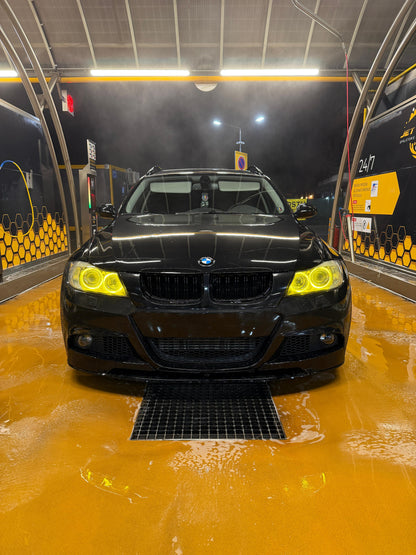 Lip prelungire bara fata M-tech Design compatibil cu BMW E90 E91 facelift 2009-2012 negru lucios