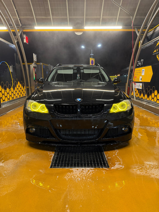 Lip prelungire bara fata M-tech Design compatibil cu BMW E90 E91 facelift 2009-2012 negru lucios