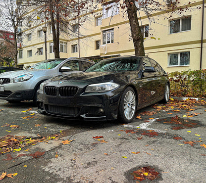 Lip prelungire bara fata M-Tech compatibil cu BMW Seria 5 F10 F11 (2011-2017) Negru Lucios