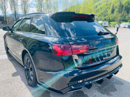 Eleron haion RS Style compatibil cu Audi A6 C7 Avant (2010-2018) negru lucios