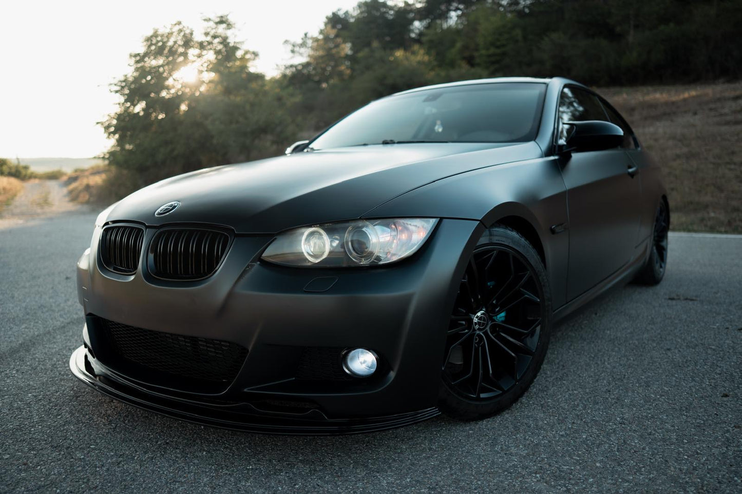 Lip prelungire bara fata compatibil cu BMW Seria 3 E92 E93 (2005-2008) M-Performance Design negru lucios