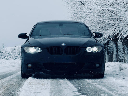 Capace oglinda Batman style BMW seria 3 E92 E93(2005-2008) Non-Facelift negru lucios cu CLIPSURI