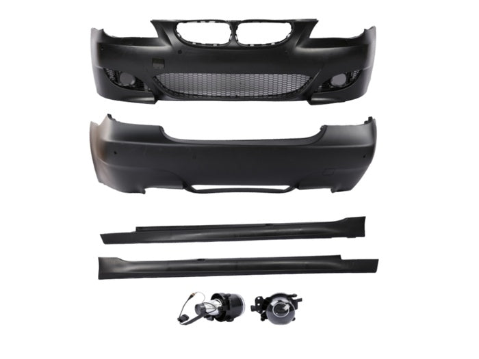Pachet Exterior compatibil cu BMW Seria 5 E60 2003-2010 M5 Design cu PDC si Proiectoare ceata