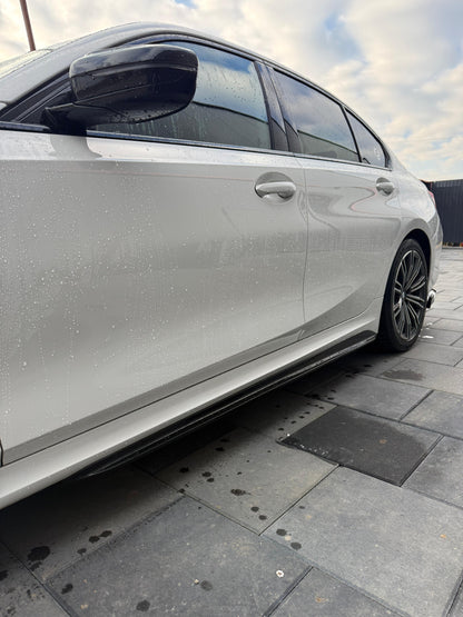 Prelungire praguri laterale compatibile cu BMW seria 3 G20 G21(2018-2023) negru lucios