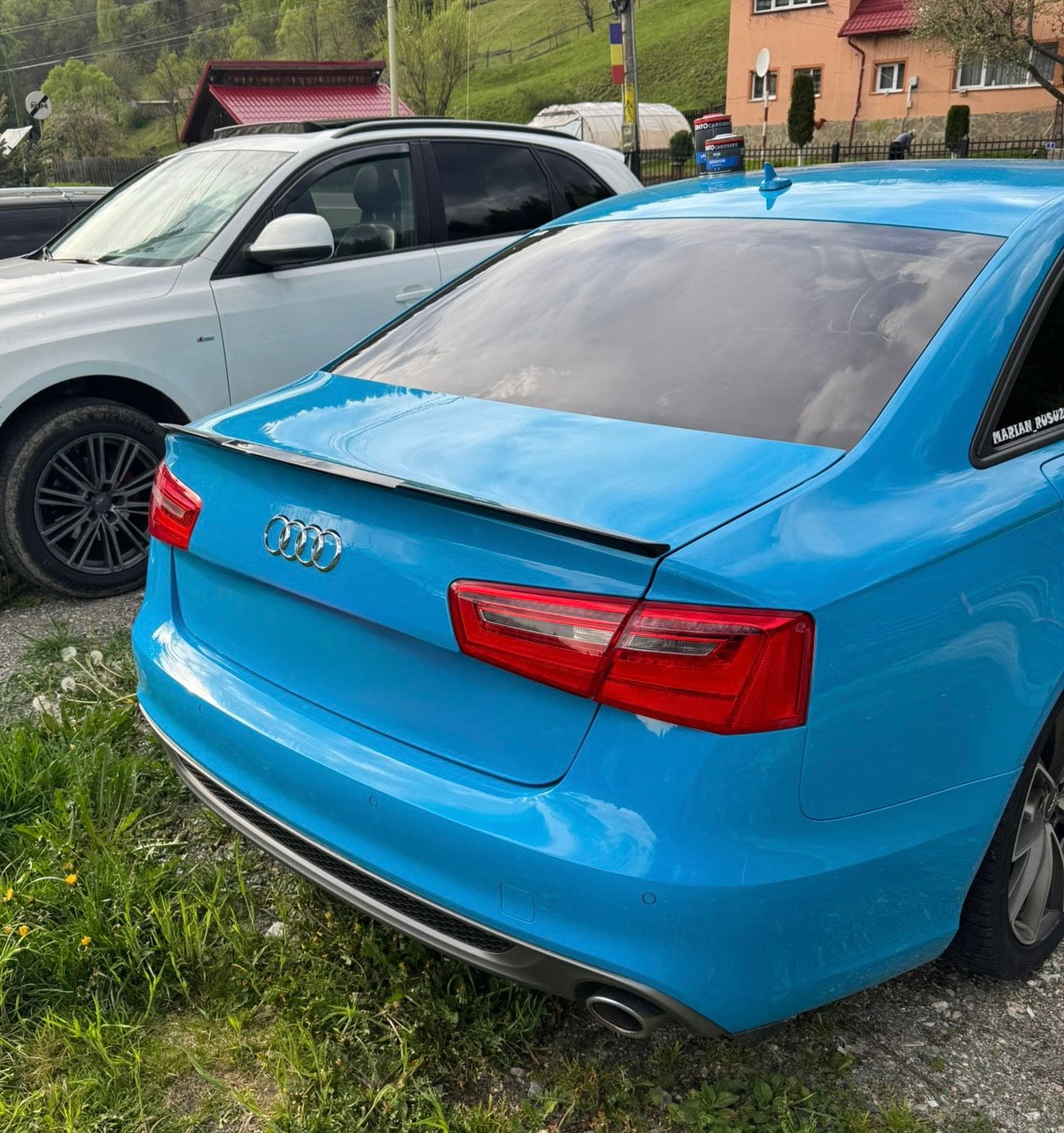 Eleron portbagaj M4 Design compatibil cu Audi A6 C7 Sedan (2010-2018) negru lucios