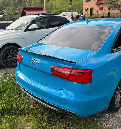 Eleron portbagaj M4 Design compatibil cu Audi A6 C7 Sedan (2010-2018) negru lucios