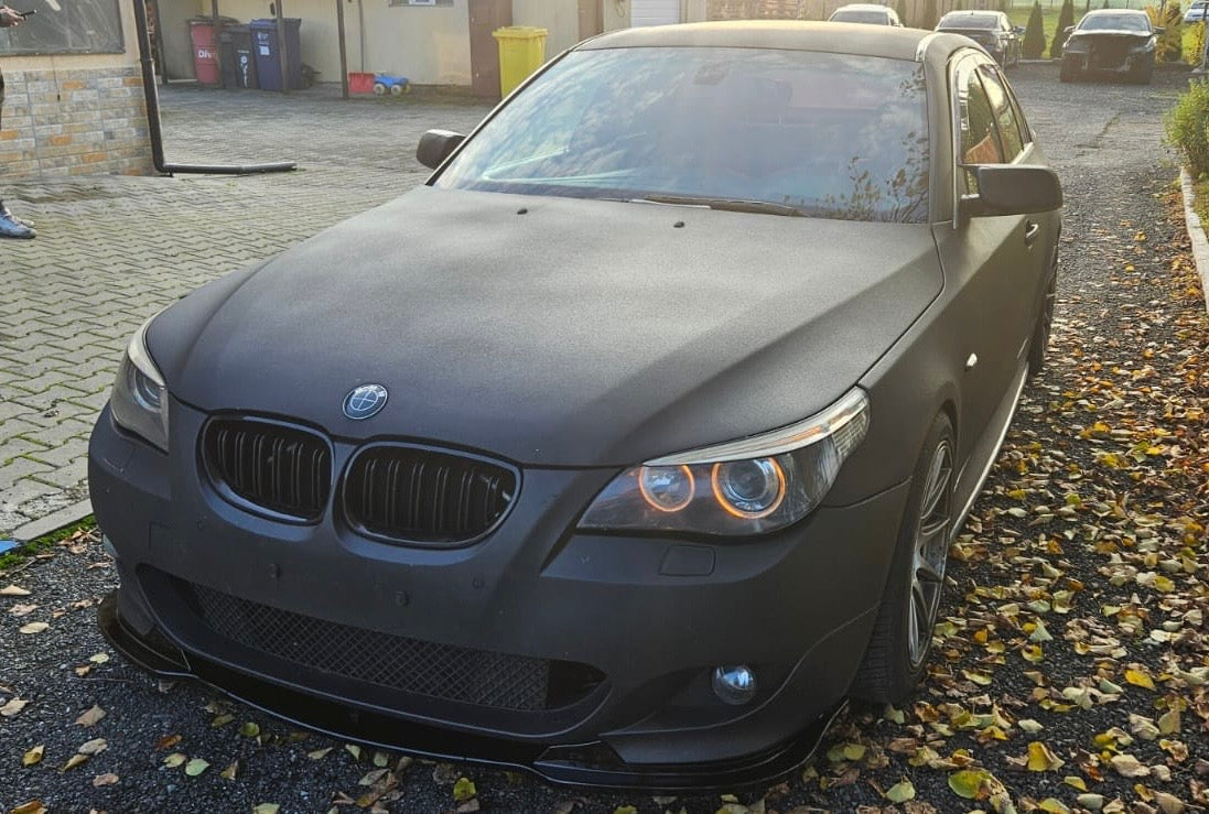 Lip prelungire bara fata M-Tech Hamann Look compatibil cu Bmw Seria 5 e60 e61(2003-2010) negru lucios