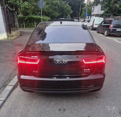 Eleron portbagaj M4 Design compatibil cu Audi A6 C7 Sedan (2010-2018) negru lucios