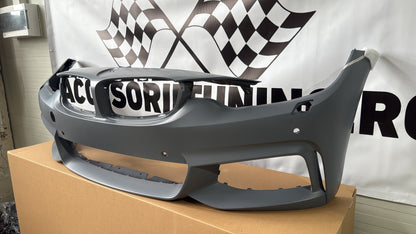 Kit Exterior compatibil cu BMW Seria 4 F36 M-Tech Design cu Praguri Laterale si Grile pentru proiectoare