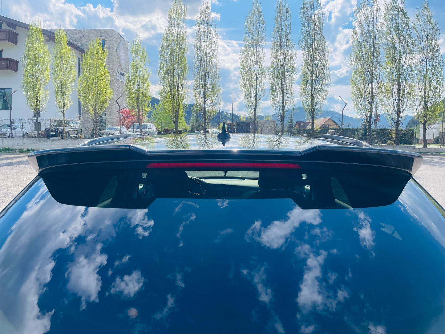 Eleron haion RS Style compatibil cu Audi A6 C7 Avant (2010-2018) negru lucios