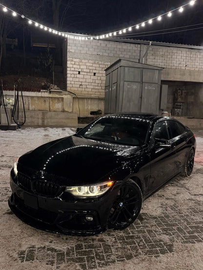 Kit Exterior compatibil cu BMW Seria 4 F36 M-Tech Design cu Praguri Laterale si Grile pentru proiectoare