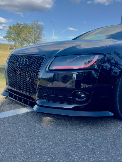 Lip prelungire bara fata compatibil cu Audi A5 B8 8T 2007 - 2016 S5 Design negru lucios