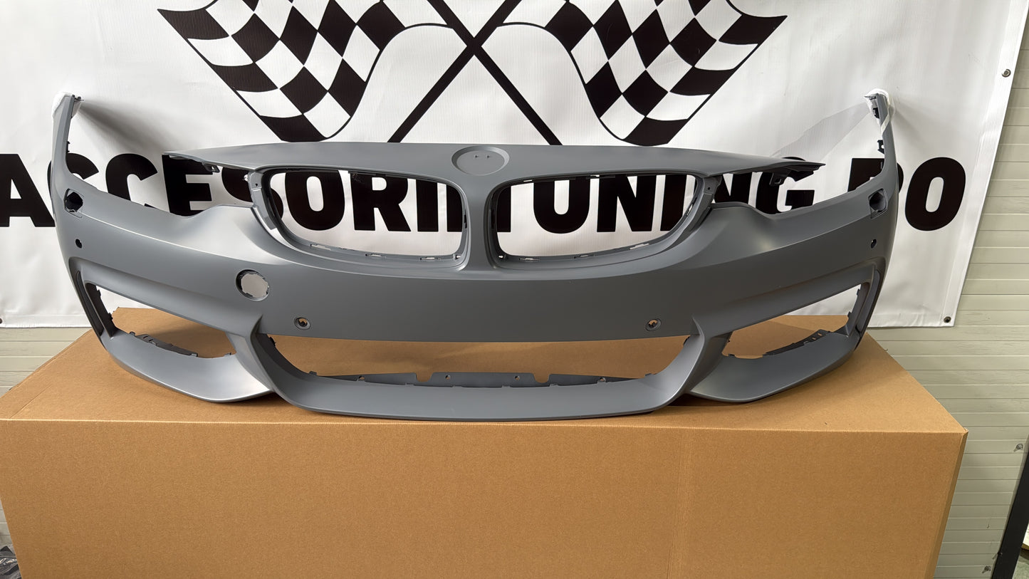 Kit Exterior compatibil cu BMW Seria 4 F36 M-Tech Design cu Praguri Laterale si Grile pentru proiectoare