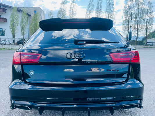 Eleron haion RS Style compatibil cu Audi A6 C7 Avant (2010-2018) negru lucios