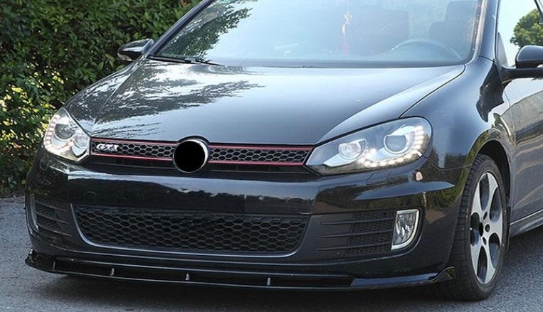 Lip prelungire bara fata GTI Design compatibil cu VW Golf 6 2008-2013 negru lucios