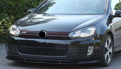 Lip prelungire bara fata GTI Design compatibil cu VW Golf 6 2008-2013 negru lucios